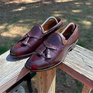 Allen Edmonds Grayson Tassel Loafer burgundy cordovan calf 9